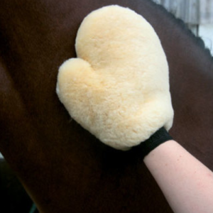 Luva de pêlo natural