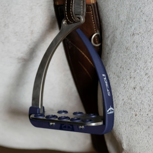 Estribo steekl silver azul