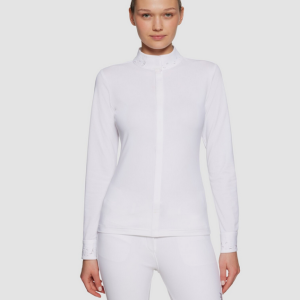 Polo senhora julia intarsia manga curta