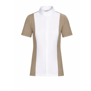 Women`s polo manga curta sandalwood