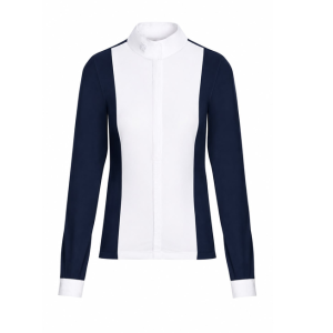Women`s polo manga comprida navy