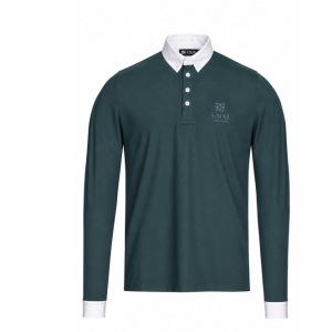 Men`spolo manga comprida green